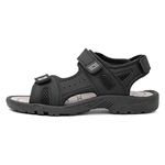 Red Fish Edward Mens Black Easy Fasten Sandals - Size 8 UK - Black