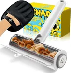 CNAOA Pet Hair Removal Set, Roller Pet Hair Remover, Pet Hair Removal Glove for Dogs & Cats, Pet Fur Remover for Clothing, Couch, Carpet, Car Seat, Pet Hair Removal Tool - White