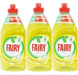 Fairy Lemon Washing Up Liquid with LiftAction | Dishes Grease Cleaner | 320ml | (Pack of 3)