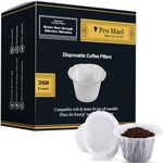 Pro Mael Disposable Coffee Filters 360 Count Coffee Filter Paper for Keurig Brewers Single Serve 1.0 and 2.0 Use with All Brands K Cup Filter (White)