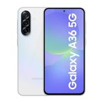 Samsung Galaxy A36 5G (Awesome White, 8GB, 256GB) | Gemini Live | Awesome Intelligence (AI): Circle to Search, My Filter, Object Eraser | 4nm Snapdragon Processor | Flagship Grade Camera