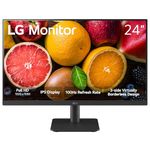 LG FHD Monitor (24MS500) - 23.8" Full HD (1920x1080) IPS Display, 100Hz Refresh Rate, Reader Mode & Flicker Safe, 5ms (GtG) Response time, 3-Side Virtually Borderless Design, Tilt Adjustment