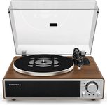 Qlearsoul ONE-Q All-in-one Vinyl Record Player with Bluetooth 5.4, HiFi Turntables Built in Speakers, Phono Preamp, AT-3600L Cartridge, 33/45 RPM, Auto Off