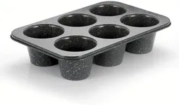 ROLUXENTIA Stainless Steel Popover Pans - 6-Cavity Non-Stick Tray Mold for Baking, Jumbo Size for Premium Homemade Cupcakes, Muffins, Cheesecakes, Breads - Professional Grade for Bakery Kitchen Oven