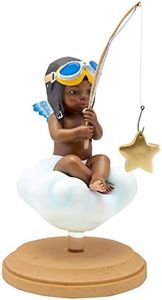 African American Expressions - Catching a Blessing Boy Figurine by Thomas Blackshear (4.25" x 7.5") FLPF-03
