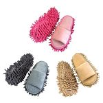 Baoblaze 3 Pairs Soft Mop Slippers Mop Socks Men and Women Cleaner Shoes Cover Cleaning Washable Bathroom Home Kitchen