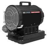 Sealey Infrared Space Heater Kerosene/Diesel Heater 51,000Btu/hr Space Warmer - IR115, Black