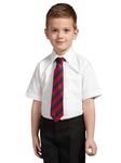 Magicwears White Unisex School Uniform Half Sleeve Shirt | Formal Uniform Shirts for Boys/Girls | Kids School Wear | Readymade Stitched Shirt for Students | (Pack of 1) (7-8 Years)