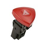 Hazard Warning Switch Button Triangle Replacement Hazard Warning Light Switch Button for Trafic Espace MK4 Laguna MK2 MK3 Vivaro Vel 8200442724