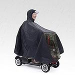 SunMelt Elderly Mobility Scooter Poncho, Wheelchair Rain Cape Cover Bicycle Protective Coat for Snow Dust Sleet Resistance, 64 x 69