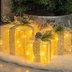 Hourleey Set of 3 Christmas Lighted