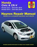 Honda Civic 2012 thru 2015 & CR-V 2012 thru 2016 Haynes Repair Manual: Does not include information specific to CNG or hybrid models