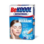 BeKoool Soft Cooling Gel Sheets for Adults with Migraine, 4 Count