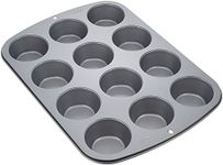 Wilton 2105-954 Cupcake/Muffin Baking Pan, Recipe Right, Non Stick, 12 Cups