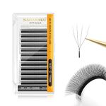 NAGARAKU W Eyelash Extension 4D Volume Premade 0.07mm C curl 11mm Faux Mink Matte Black Cluster Easy Fanning yy Eye Lashes