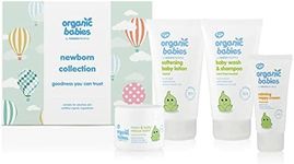 Green People Organic Babies Newborn Collection | Natural & Organic Mum & New Baby Gift Set | Baby Shower Set | Eczema-Friendly & Ultra-Gentle on Sensitive Skin | Paraben Free, Cruelty Free