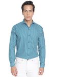 COLORWINGS Casual Printed Cotton Blend Full Sleeve Shirt (X-Large, Light Green)