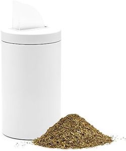 BALIBETOV Yerbero Yerba Container with Spout - Stainless Steel Container Pouring Lid Easy Filling Mate Cup - Works for Sugar Dispenser sugar container and Coffee Container For Ground Coffee (White)