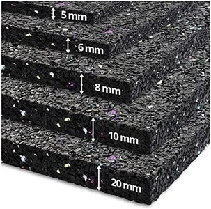 etm Alfombra Antivibración - Base Antideslizante Lavadora | Ultra Resistente | Suelo de Goma | Aislante Ruido y Movimiento | 3 Densidades (10mm - 100x62.5cm)