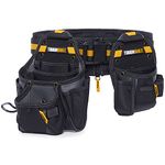 ToughBuilt - 3-piece Handyman Tool Belt Set - Heavy Duty, High Quality and Durable - 2 Cliptech® Pouches and padded Toolbelt - (TB-CT-111-CP)