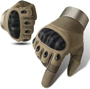 Cierto Motorcycle Gloves for Men and Women, Full Finger Touch Screen Riding Glove with Breathable Hard Knuckle & Adjustable Wrist for BMX ATV MTB Riding, Cycling, Motocross,Road Racing
