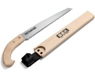 Kimura® Samurai Pruning Saw - Heavy Duty Premium Japanese Hi-Carbon Steel Saw, Ergonomic Japanese Oak Handle, Holster Included, Ideal for Branches, Trimming, Camping, PVC, Hiking, Wood - 350mm