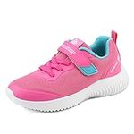 DREAM PAIRS Girls Tennis Running Shoes Athletic Sports Sneakers Fuchsia Size 6 Big Kid Contact-k