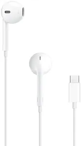 Apple EarPods Headphones with USB-C Plug, Wired Ear Buds with Built-in Remote to Control Music, Phone Calls, and Volume