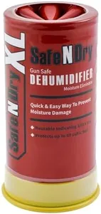 SafeNDry XL Gun Safe Dehumidifier - Portable Moisture Absorber, Prevents Corrosion, 450g Reusable Indicating Silica Gel Desiccant Canister for 60 Cubic Feet