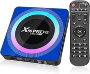 Android 13.0 TV Box, Android Box with 4GB RAM 64GB ROM RK3528 Quad-Core 64bit Cortex-A53 chip (X88 4+64)