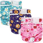 Pet Soft Dog Nappies Female - Washable Female Period Pants for Dogs Pets, Incontinence Reusbale Dog Heat Diapers 3Pack