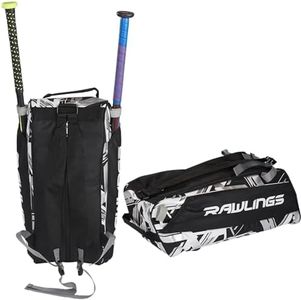Rawlings | Remix Baseball & Softball Equipment Bag | T-Ball/Rec/Travel | Duffel - Black