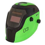 Sealey Auto Darkening Solar Powered True Colour Welding Helmet - Shade 9-13 - Green - PWH3