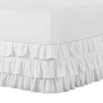 Belles & Whistles 3-Tiered Ruffle 15" Drop Bed Skirt, King
