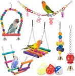 Bird Parakeet Toys,11 Pcs Swing Han