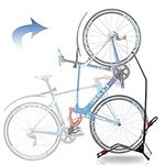 Begona Vertical Bike Rack Stand, Upright Bicycle Floor Stand for Garage Apartment, Adjustable Height Indoor Bike Storage for 20''-27'' Mountain/Road/Kid Bikes, Saving Space-No Damage Wall…