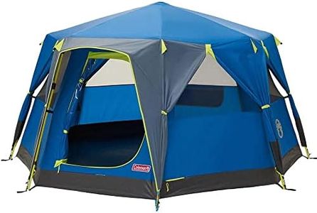 Coleman Tente OctaGo, Tente de Camping 3 Places, Tente Dôme Ultra Légère, 100% Imperméable, à Tapis de Sol Cousu, bleu