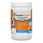 ThunderWunders Dog Calming Chews | Thiamine, L-Tryptophan, Melatonin and Ginger | Can Help Relieve Stress from Separation, Storms, Fireworks & Travel (180 Count)