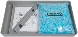 Official PetSafe ScoopFree Reusable Tray with Crystal Cat Litter - Includes 4.3 lb of ScoopFree Original Blue Crystal Litter - Compatible with All PetSafe ScoopFree Self Cleaning Litter Boxes