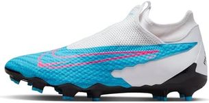 Nike Men's Phantom Gx Academy Df Fg/Mg Trainers, Baltic Blue Pink Blast White Laser Blue, 12.5 US