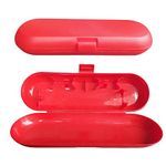 WATAWATA Travel Toothbrush Case Waterproof Electric Toothbrush Cover Box for Oral B & Philips Sonicare Travel Camping School (Red)