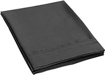 King Size 1 Piece Single Flat Sheet Only Sold Separately Top Sheet for Bed Brushed Microfiber Wrinkle-Free,Shrinkage&Fade Resistant Hotel Quality(Black, King)