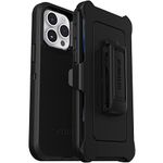 Otterbox iPhone 14 Pro Max (ONLY) Defender Series Case - Black, Rugged & Durable, with Port Protection, Includes Holster Clip Kickstand