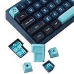 JakeTsai Keycaps, 173 Keys SA Profile Double Shot Keycap Set with 2.75u, 3u, 6.25u and 7u Space key for Cherry Mx Switches ISO ANSI Layout Mechanical Keyboard