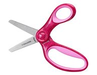 Fiskars Childrens Scissors - Blunt Safety Blades, Right Handed, 6 Years +, 13cm - Glitter Pink