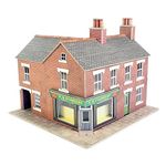 Metcalfe Po263 Oo Gauge Red Brick Corner Shop