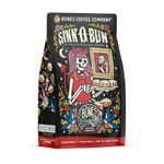 Bones Coffee Company Sinn 'O' Bun Whole Coffee Beans Cinnamon Roll Flavor | 12 oz Medium Roast Low Acid Coffee | Flavored Coffee Gifts & Beverages (Whole Bean)