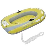 Qiilu Inflatable Boat, Yellow PVC I