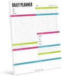 Bliss Collections Daily Planner with 50 Undated 8.5 x 11 Tear-Off Sheets, Vibrant Calendar, Organizer, Scheduler, Productivity Tracker, Meal Prep, Organize Tasks, Goals, Notes, Ideas, To Do Lists