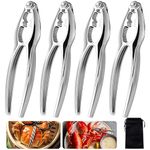 Crab Leg and Claw Crackers Seafood Shellfish Lobster Multipurpose Nutcracker for Cooking Seafood 4 Pack